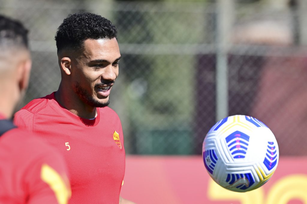 Juan Jesus AS Roma, sessione di allenamento a Trigoria