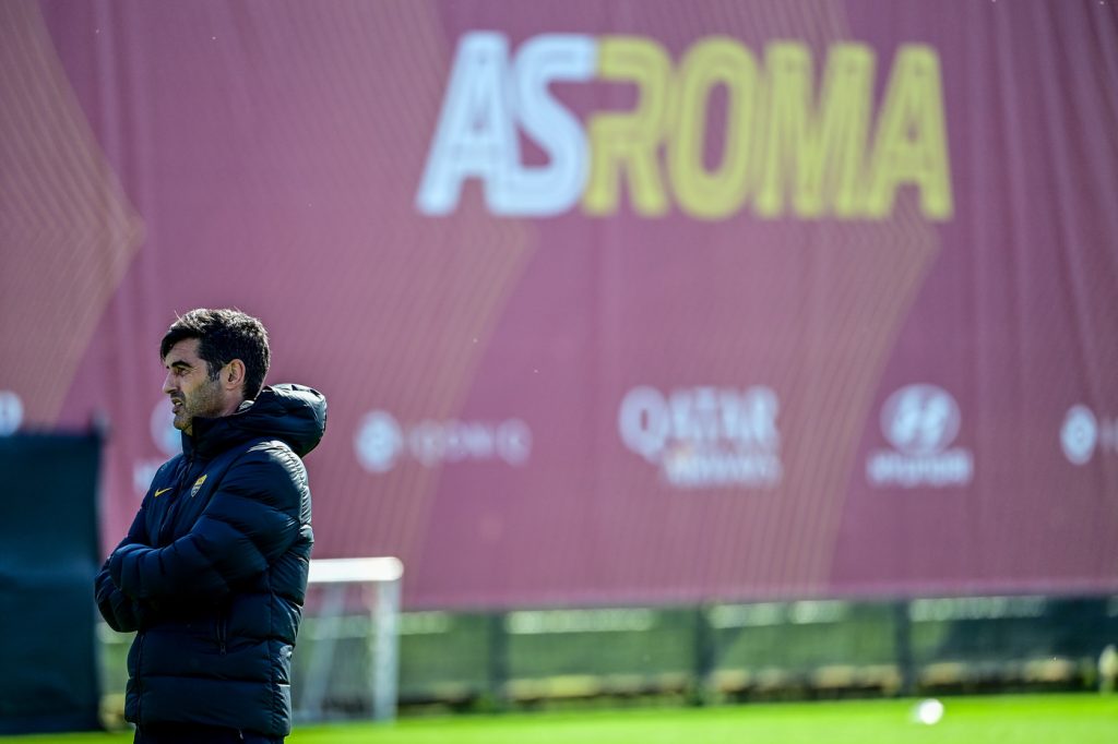 Europa League, sessione di allenamento AS Roma a Trigoria