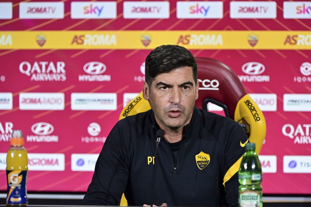 AS Roma, la conferenza stampa dell'allenatore Paulo Fonseca