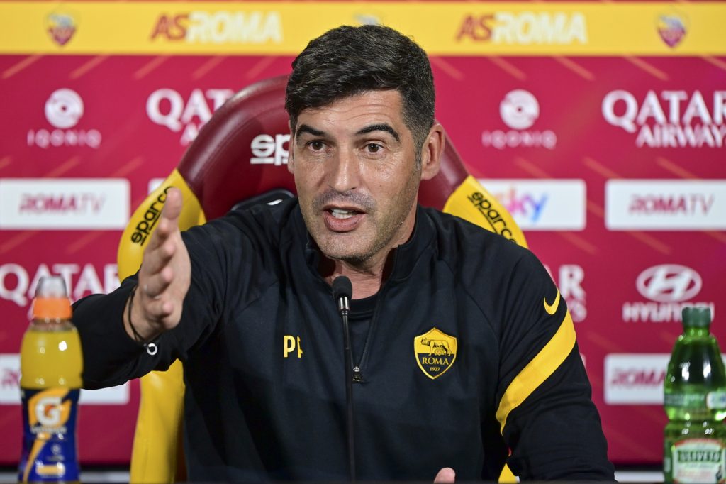 AS Roma, la conferenza stampa dell'allenatore Paulo Fonseca