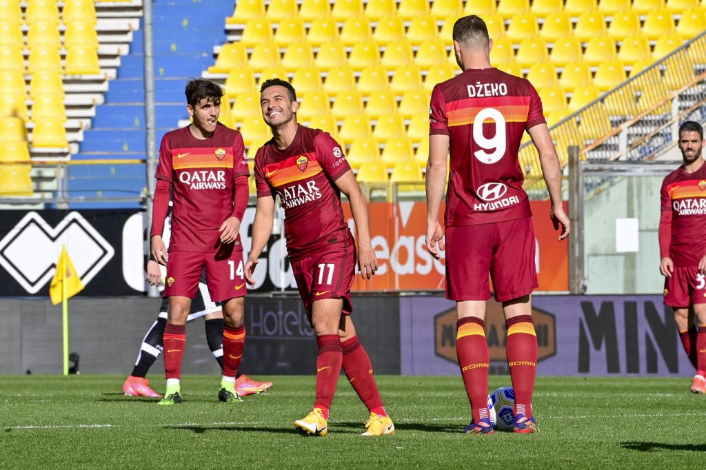 Pedro Dzeko Villar Parma vs Roma - Serie A TIM 2020/2021