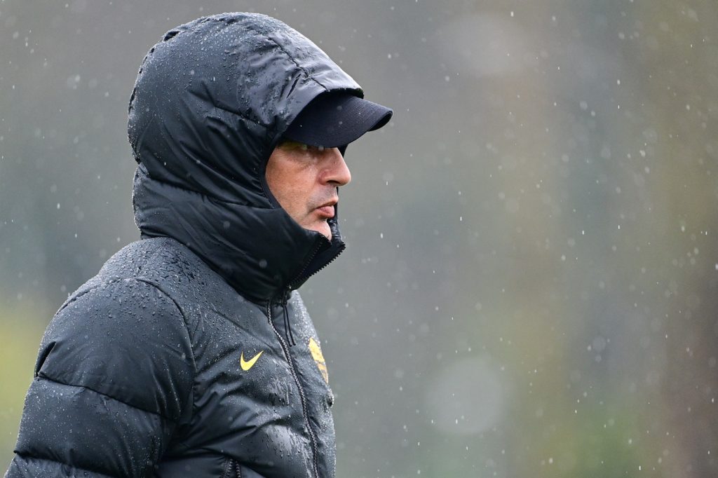 Fonseca AS Roma, sessione di allenamento a Trigoria