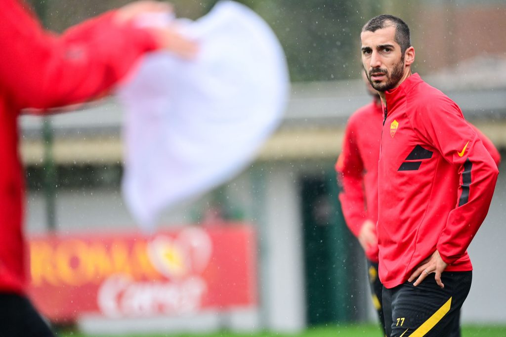 Mkhitaryan AS Roma, sessione di allenamento a Trigoria