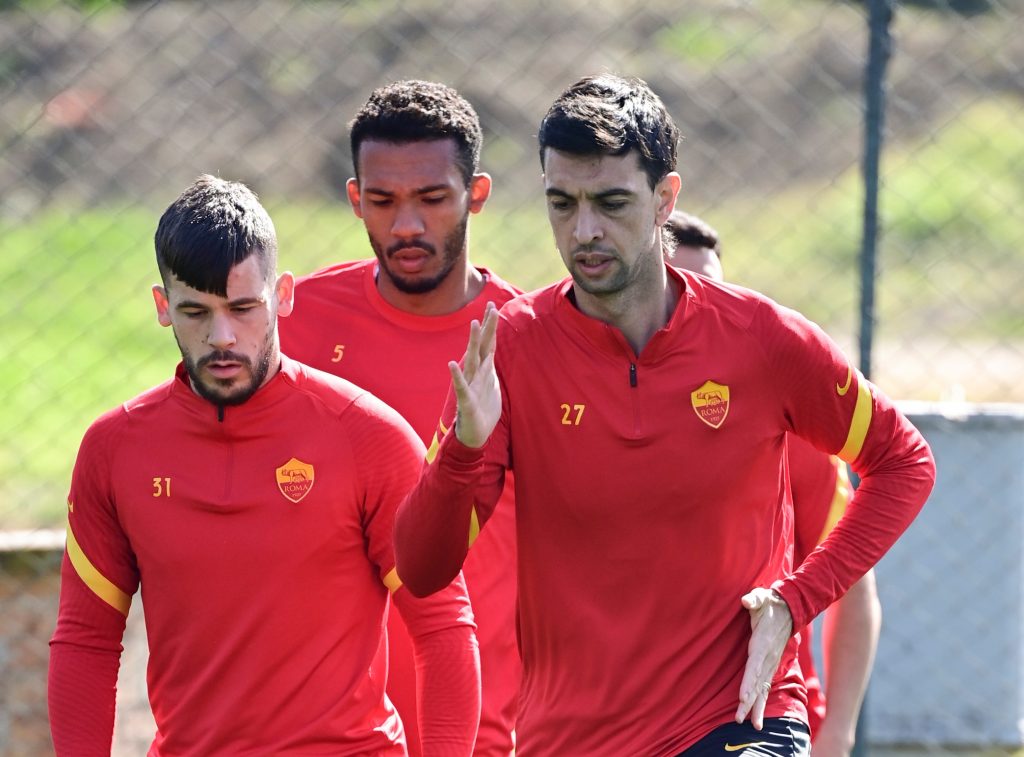 Pastore Perez Juan Jesus AS Roma, sessione di allenamento a Trigoria