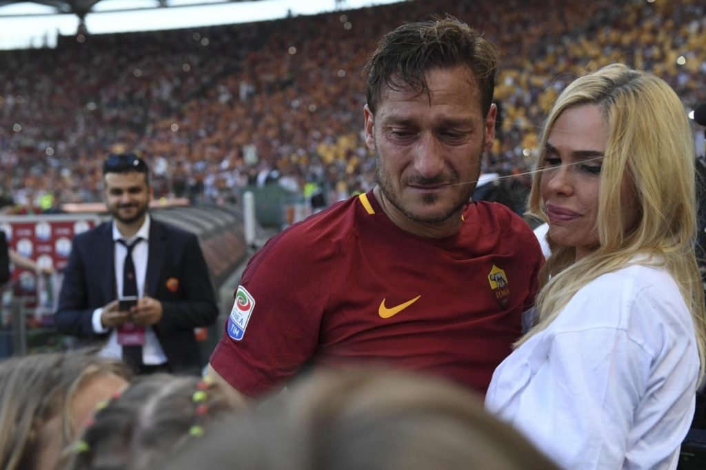Stadio Olimpico di Roma, l'addio di Francesco Totti al calcio giocato Ilary Blasi