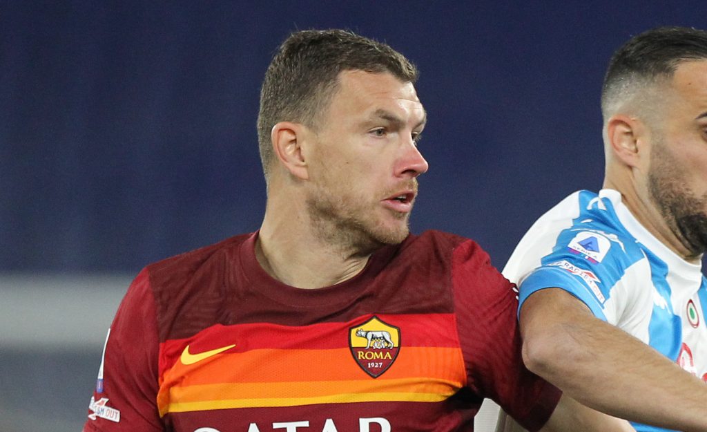 Dzeko AS Roma v SSC Napoli - Serie A