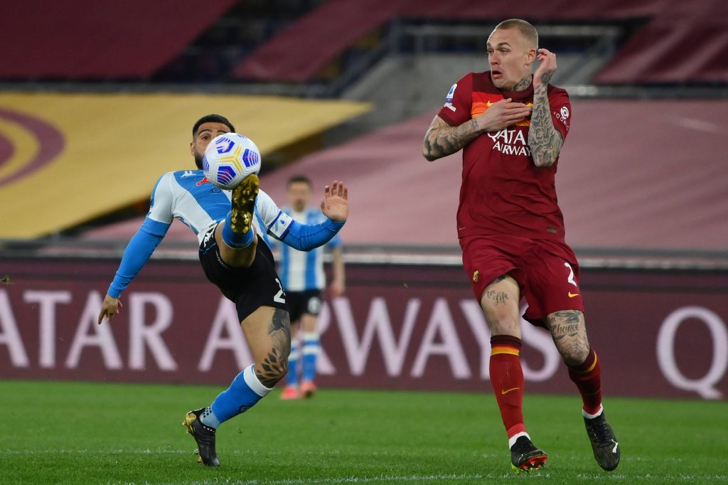 Karsdorp Insigne Roma vs Napoli - Serie A TIM 2020/2021