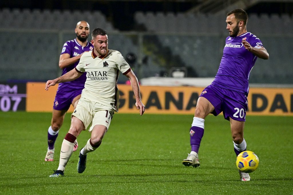veretout pezzella Fiorentina vs Roma - Serie A TIM 2020/2021