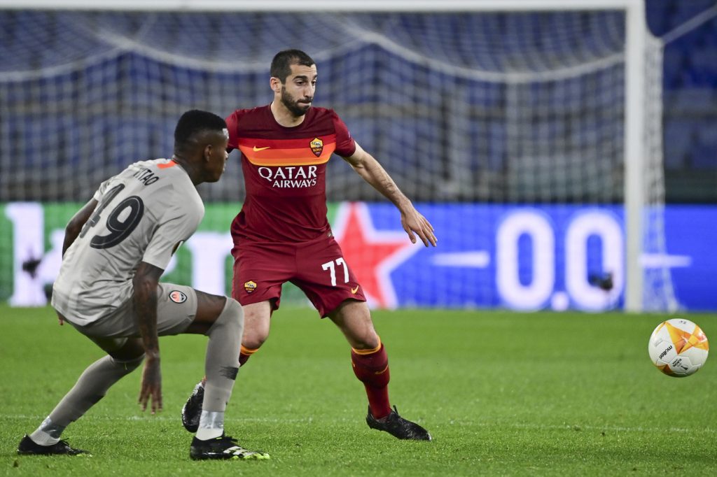 mkhitaryan Roma vs Shakhtar Donetsk - Europa League 2020/2021 - Ottavi di Finale - Andata