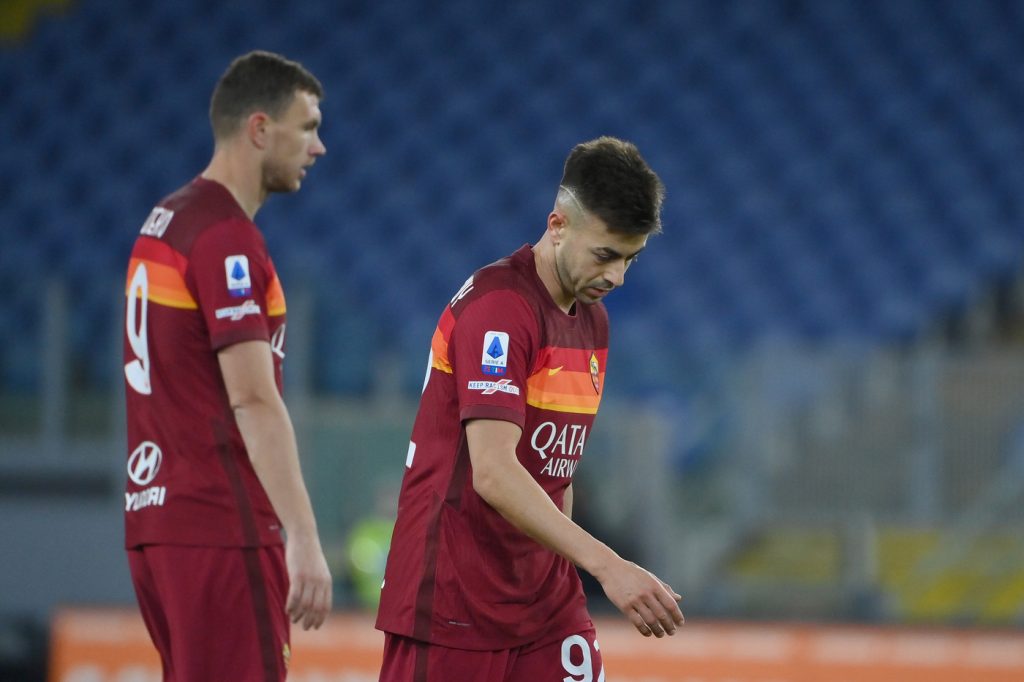Dzeko El Shaarawy Roma vs Napoli - Serie A TIM 2020/2021