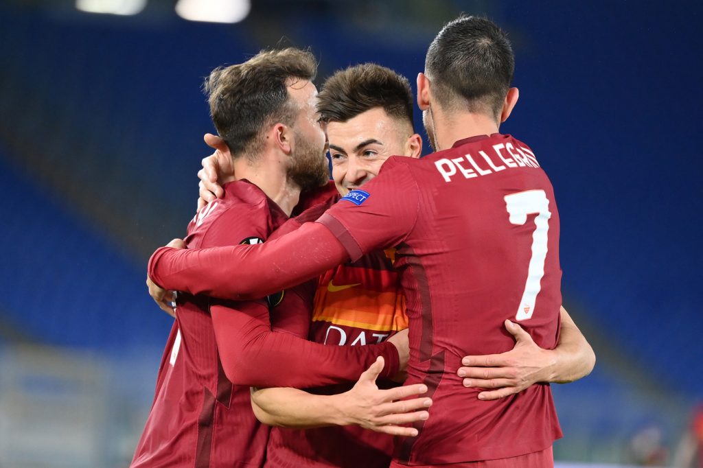 pellegrini el shaarawy Roma vs Shakhtar Donetsk - Europa League 2020/2021 - Ottavi di Finale - Andata