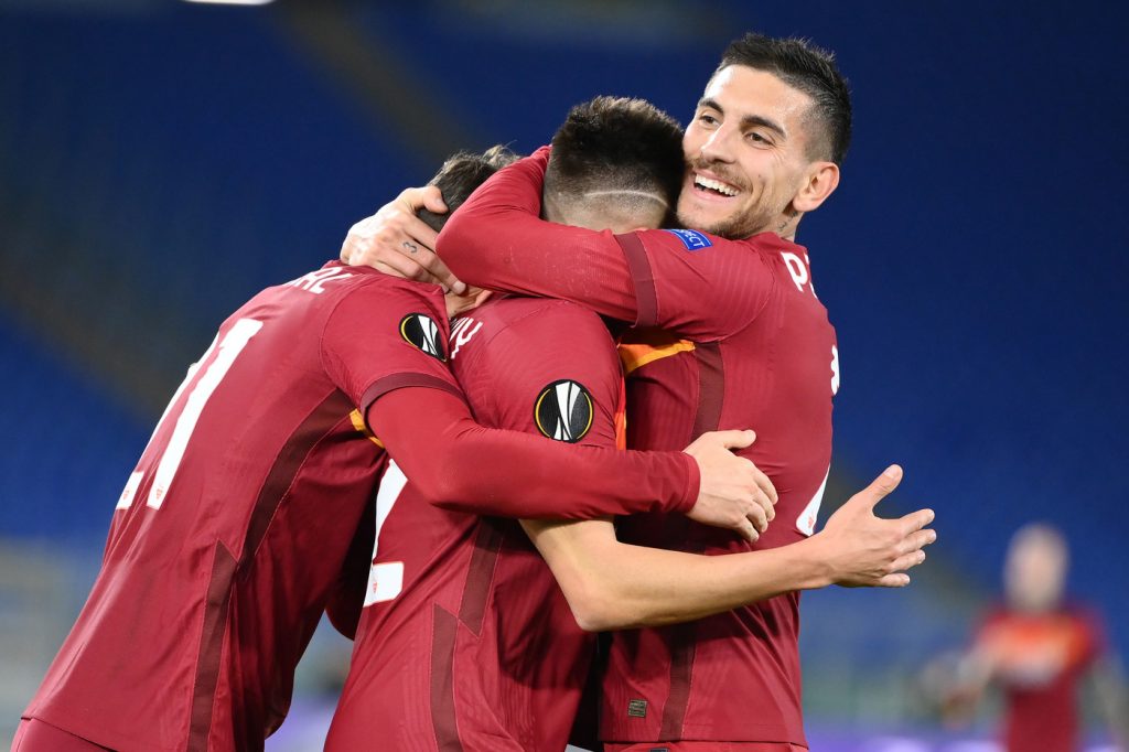 pellegrini el shaarawy Roma vs Shakhtar Donetsk - Europa League 2020/2021 - Ottavi di Finale - Andata
