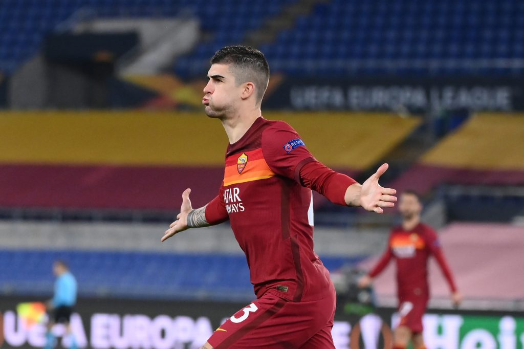 mancini Roma vs Shakhtar Donetsk - Europa League 2020/2021 - Ottavi di Finale - Andata