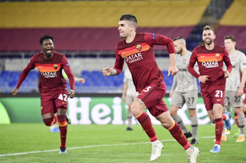 mancini Roma vs Shakhtar Donetsk - Europa League 2020/2021 - Ottavi di Finale - Andata