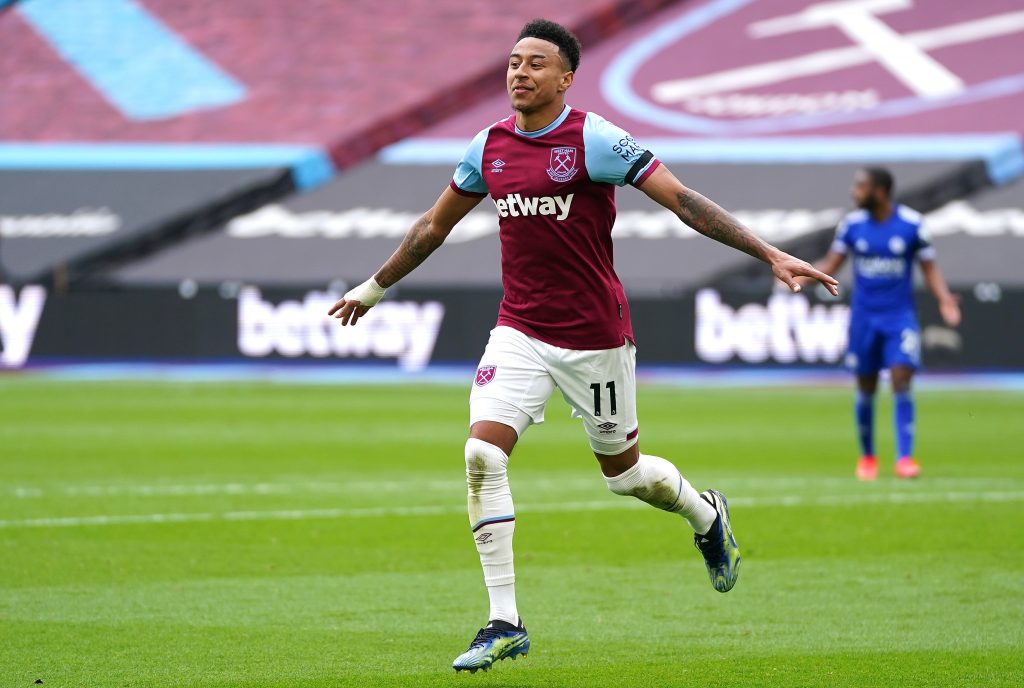 Lingard West Ham United v Leicester City - Premier League