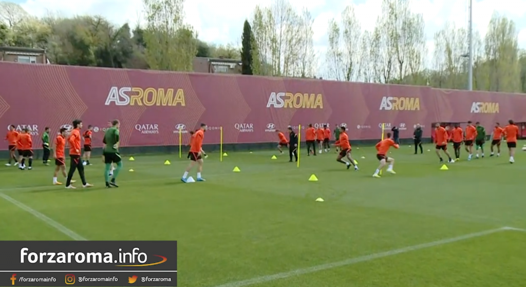 allenamento roma ajax