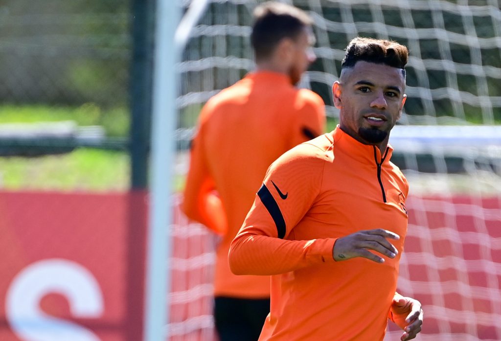 Bruno Peres AS Roma, sessione di allenamento a Trigoria