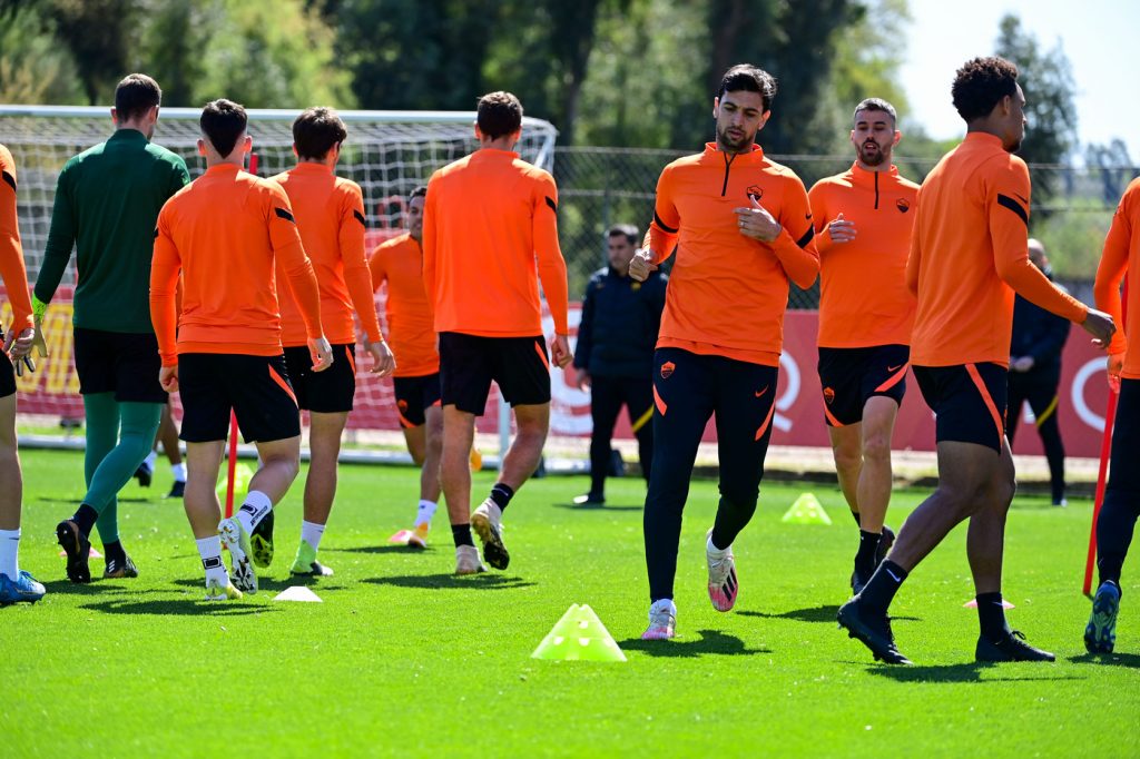 Pastore AS Roma, sessione di allenamento a Trigoria