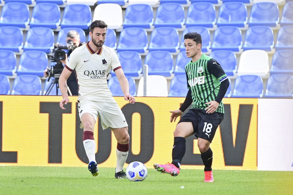 Cristante Raspadori Sassuolo vs Roma - Serie A TIM 2020/2021