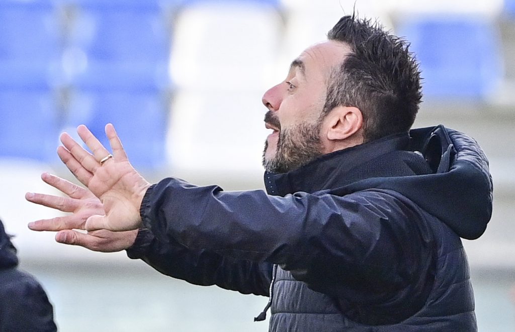 De Zerbi Sassuolo vs Roma - Serie A TIM 2020/2021