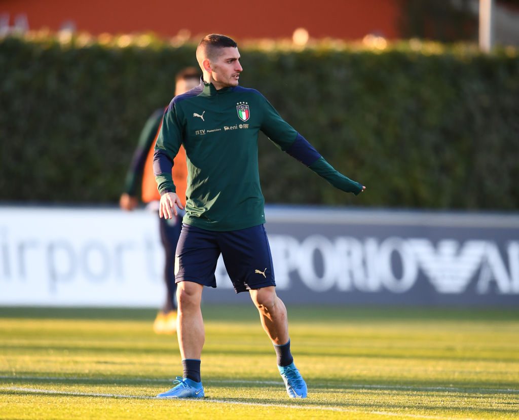 Verratti Italy Training Session &amp; Press Conference