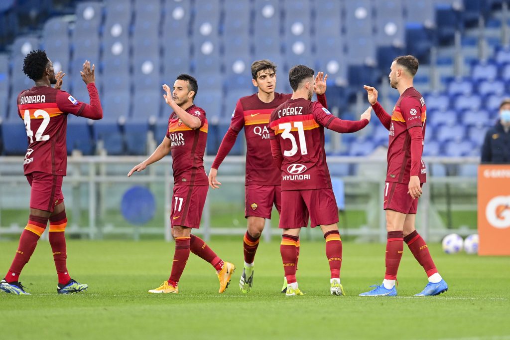 roma-bologna-gol-mayoral-esultanza-villar-mayoral-pedro-diawara