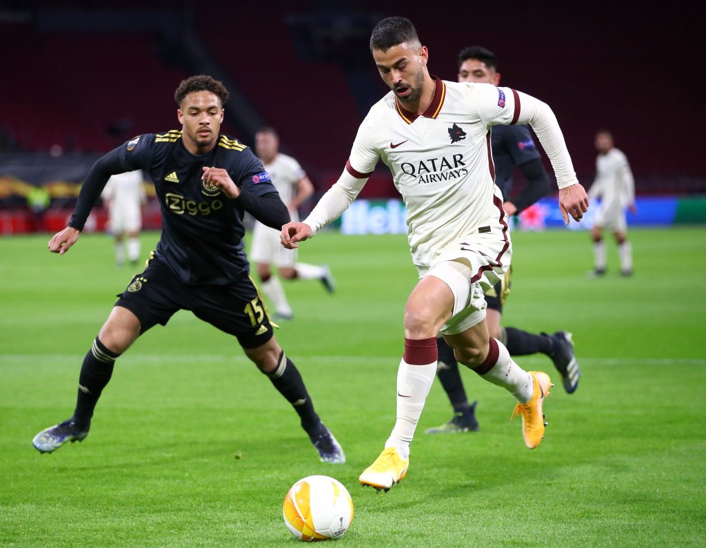 Spinazzola Ajax v AS Roma - UEFA Europa League Quarter Final: Leg One