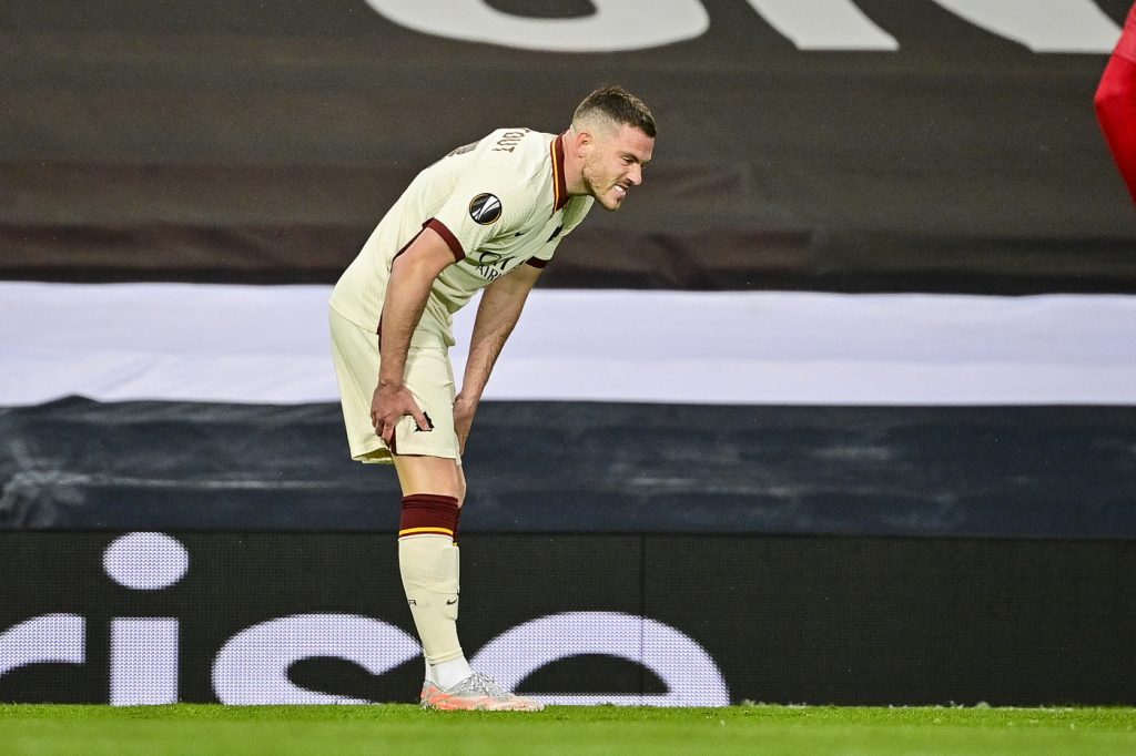 veretout infortunio Manchester United vs Roma - Semifinale andata Europa League 2020/2021