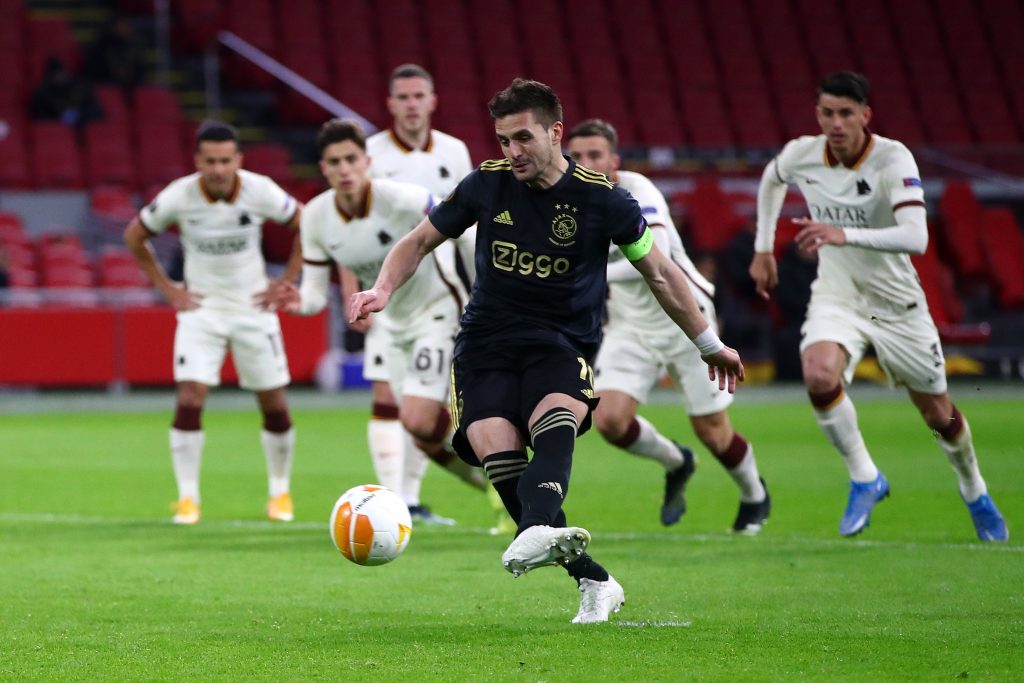 Rigore Tadic Ajax v AS Roma - UEFA Europa League Quarter Final: Leg One