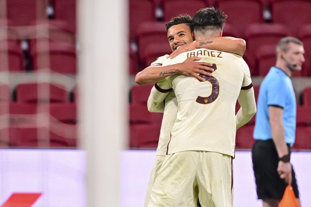 Esultanza Ibanez Peres Ajax vs Roma - Europa League 2020/2021