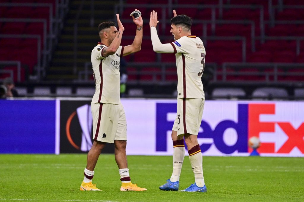 Ibanez Peres Ajax vs Roma - Europa League 2020/2021