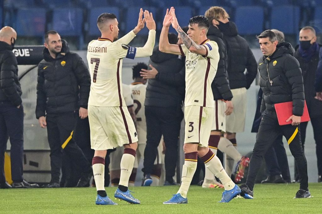 roma-ajax-pellegrini-ibanez-cinque-esultanza