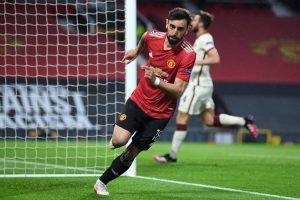 gol bruno fernandes Manchester United v AS Roma - UEFA Europa League Semi Final: Leg One