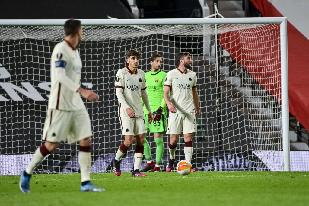 villar cristante delusione mirante Manchester United vs Roma - Semifinale andata Europa League 2020/2021