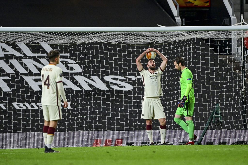 cristante mirante delusione Manchester United vs Roma - Semifinale andata Europa League 2020/2021