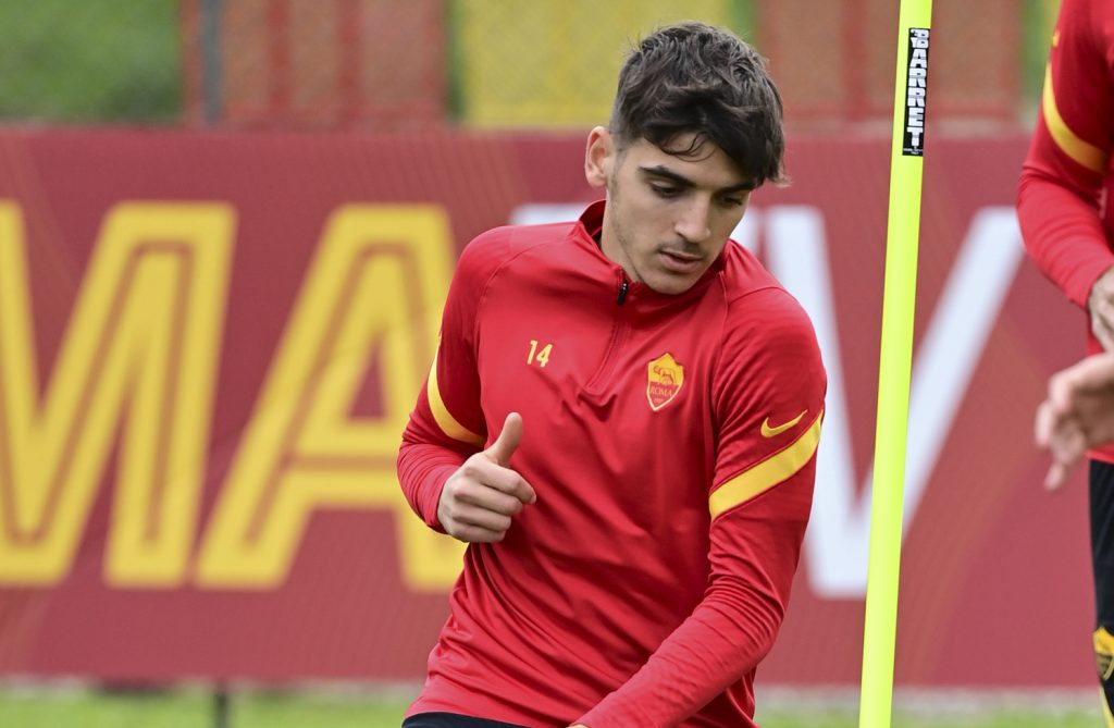 Villar AS Roma, sessione di allenamento a Trigoria