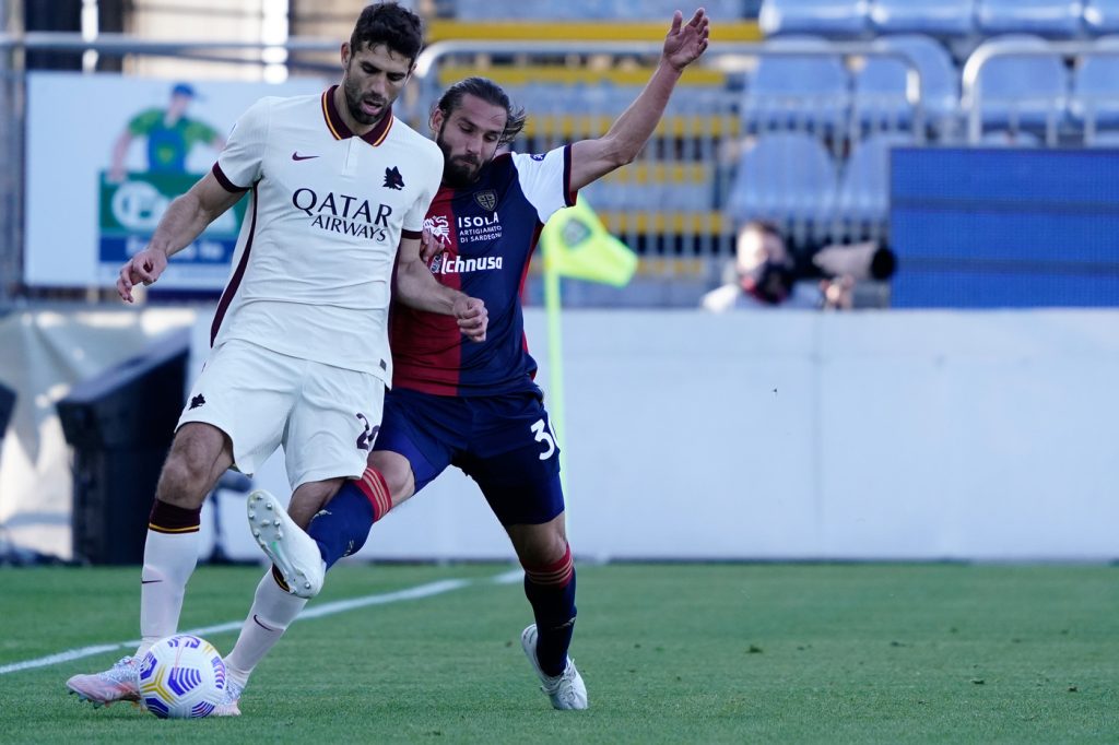 fazio pavoletti Cagliari vs Roma - Serie A TIM 2020/2021