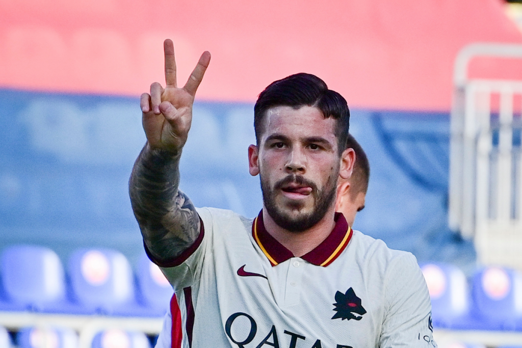 cagliari roma carles perez esultanza
