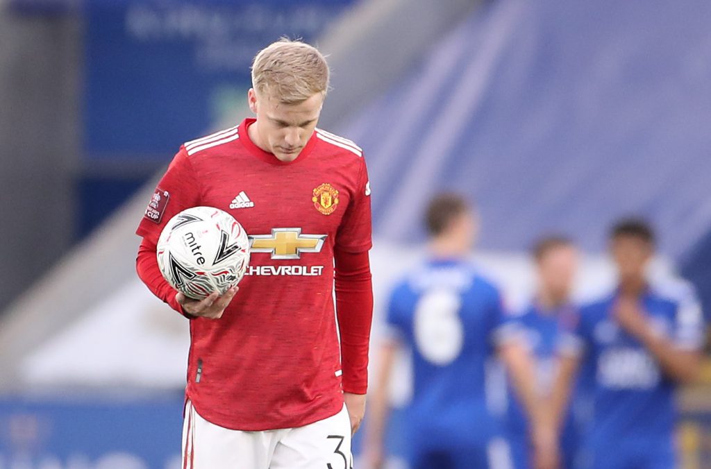 van de beek Leicester City v Manchester United: Emirates FA Cup Quarter Final