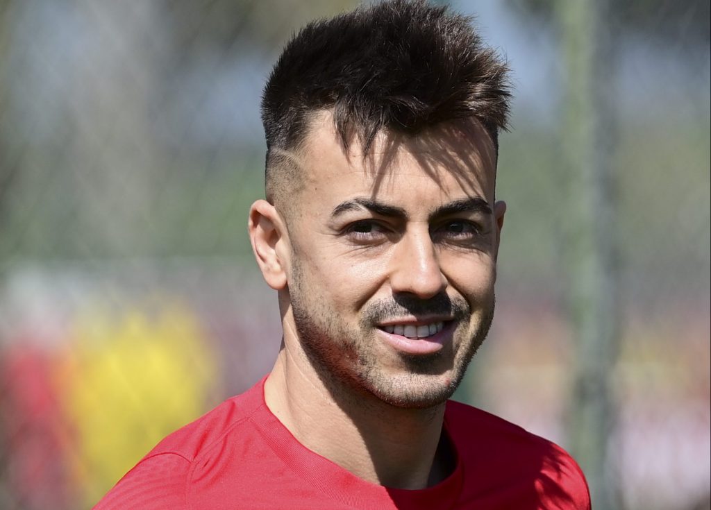 El Shaarawy AS Roma, sessione di allenamento a Trigoria