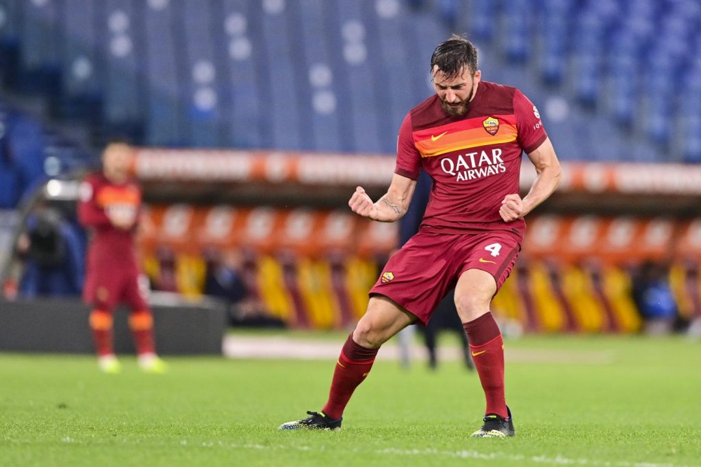 roma atalanta cristante gol esultanza