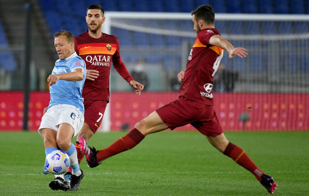 Cristante Leiva pellegrini AS Roma v SS Lazio - Serie A