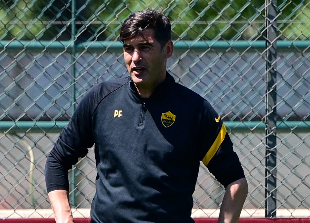 fonseca AS Roma, sessione di allenamento a Trigoria