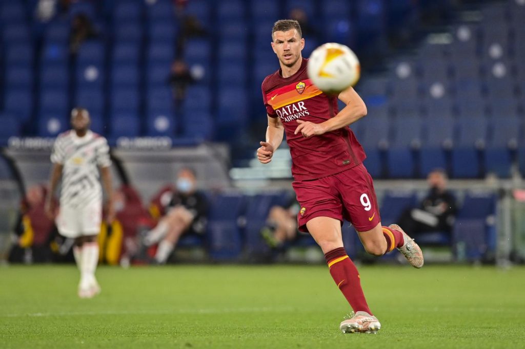 Manchester United vs Roma - Semifinale andata Europa League 2020/2021 dzeko