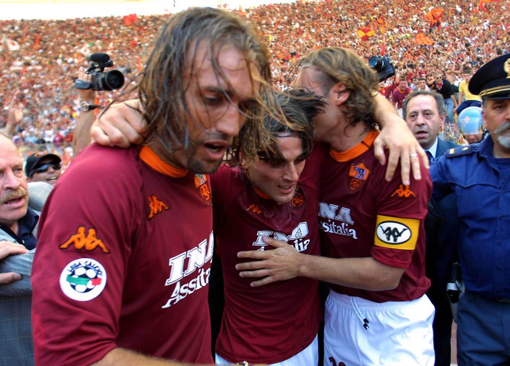 Totti Montella Batistuta Roma-Parma 2001