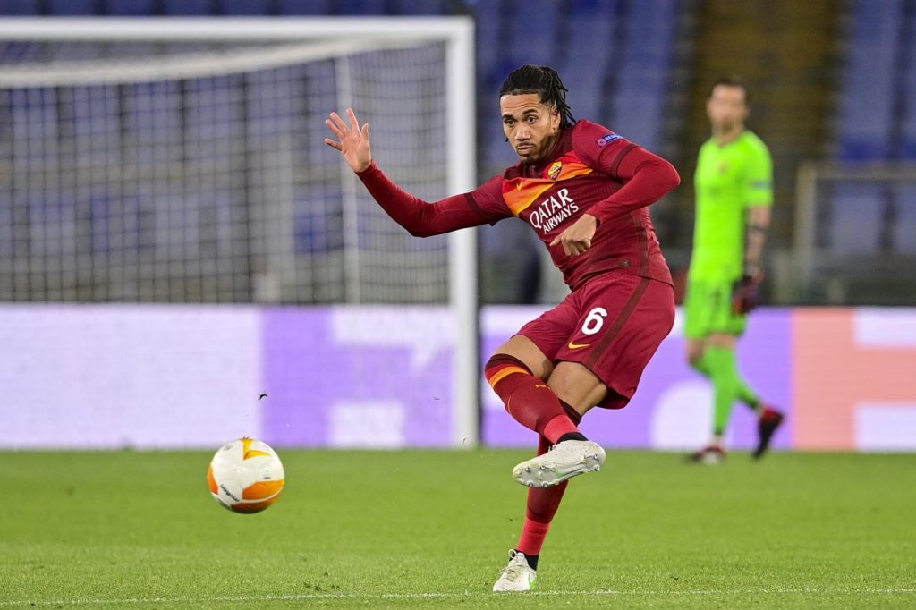 Manchester United vs Roma - Semifinale andata Europa League 2020/2021 smalling