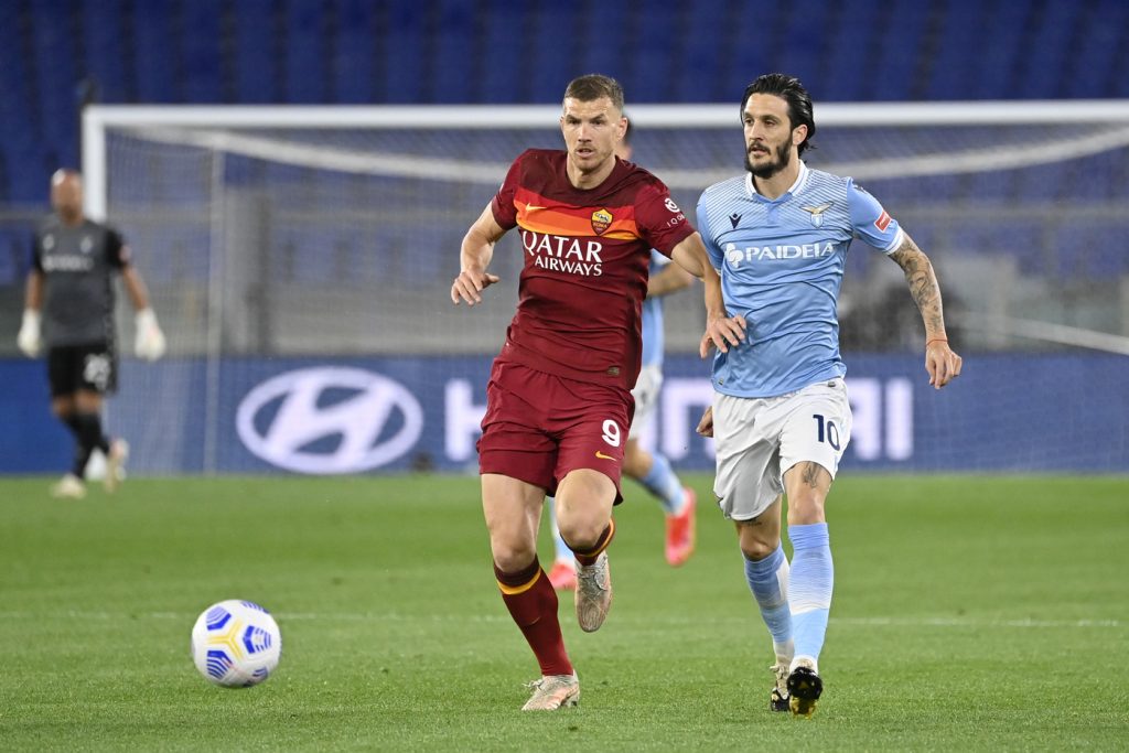 Dzeko Luis Alberto Roma vs Lazio - Serie A TIM 2020/2021
