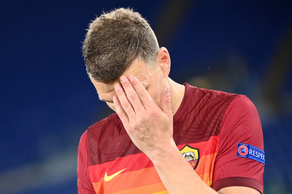 roma manchester dzeko