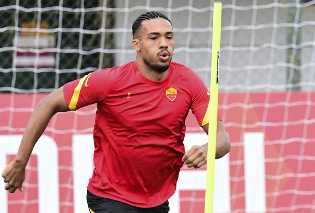 Juan Jesus AS Roma, sessione di allenamento a Trigoria