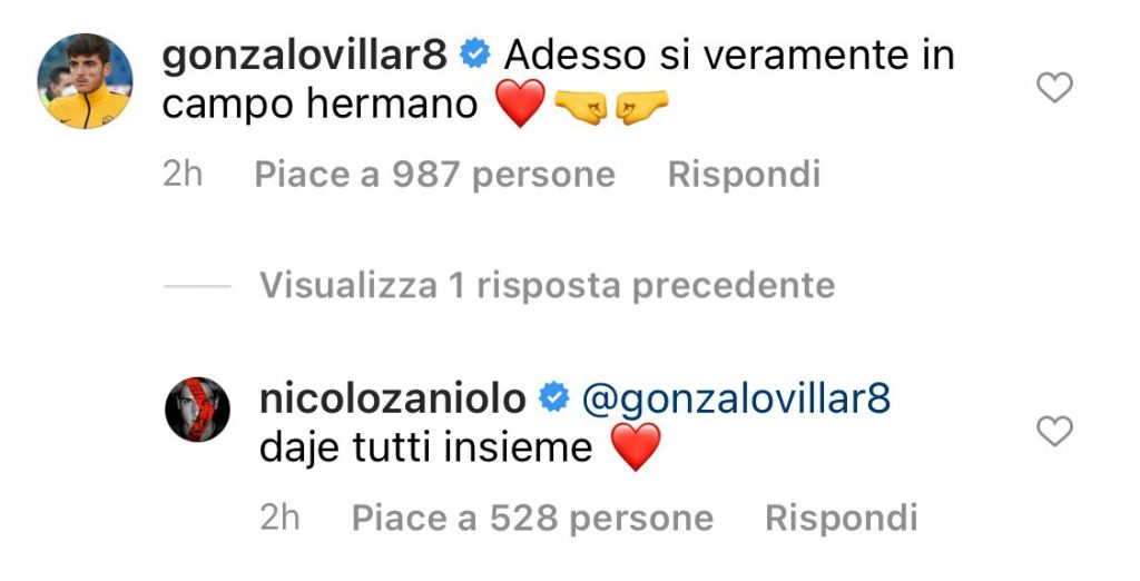 Zaniolo Villar screen